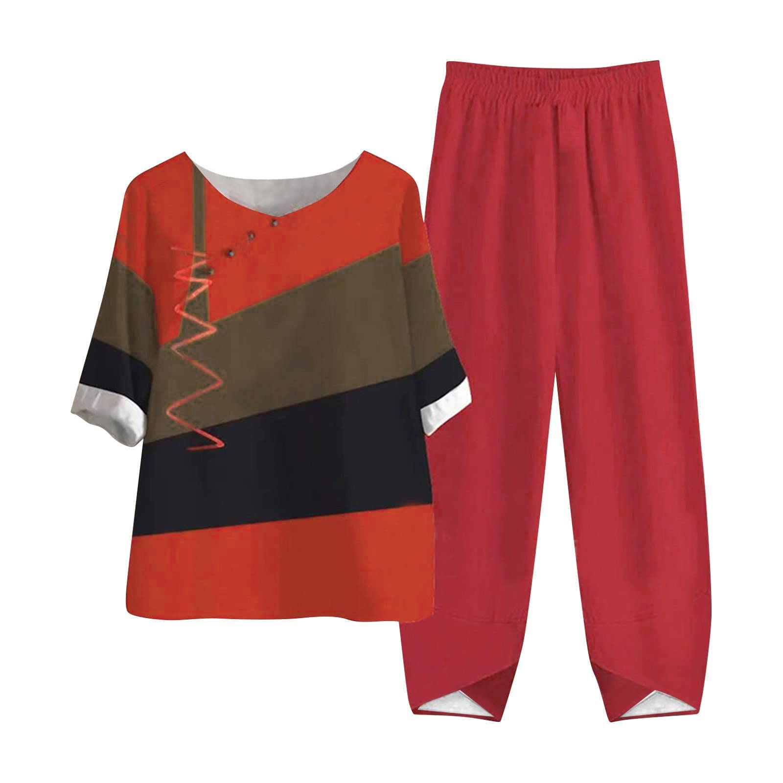 Plus Size Palazzo Pants for Women - Wide Leg Lounge Pants & Matching Sweater Set | Comfortable Two-Piece Outfit for Holiday, Vacation & Home Relaxation | 2024 Trendy Women's Lounge Wear