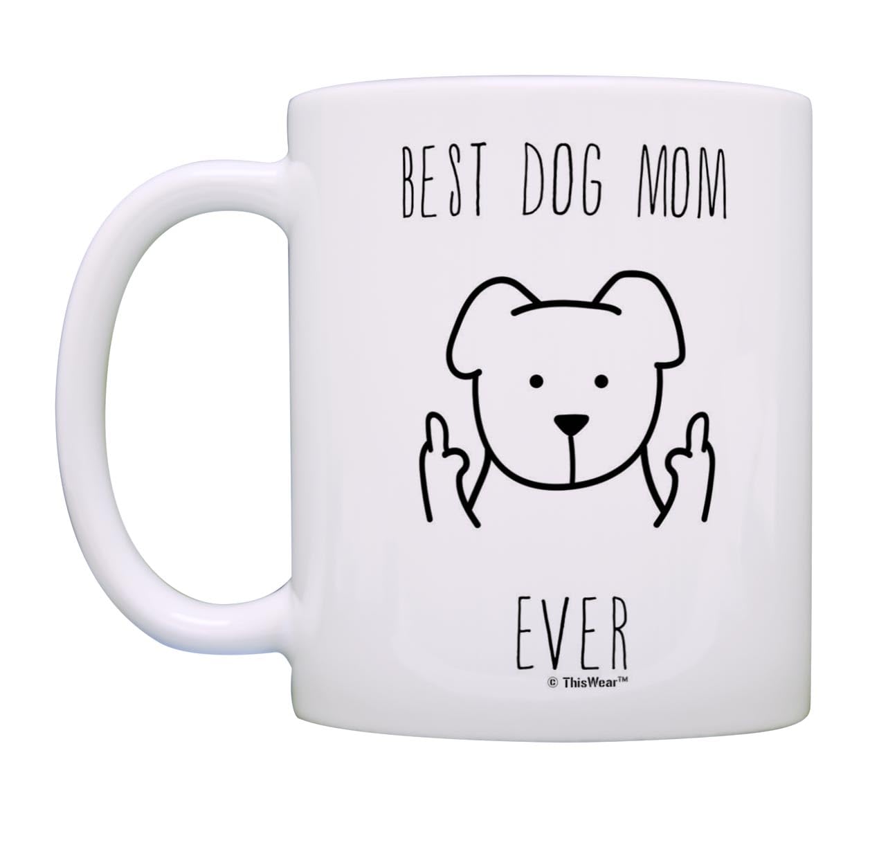 Best Dog Mom & Dad Ever - 2 Pack Coffee Mugs for Dog Owners - Perfect for Tea & Coffee Lovers - Great Gift for Pet Parents - Ideal for Home, Office or Dog Themed Parties