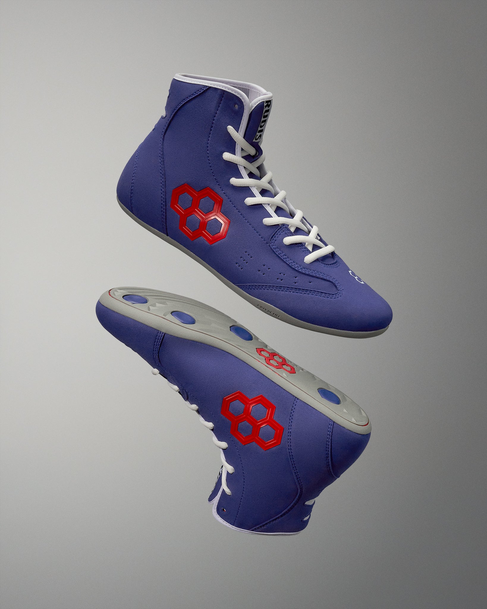RUDIS International Adult Wrestling Shoes - Royal Blue - Lightweight & Durable for Competition & Training - Perfect for High School, College & Pro Wrestlers