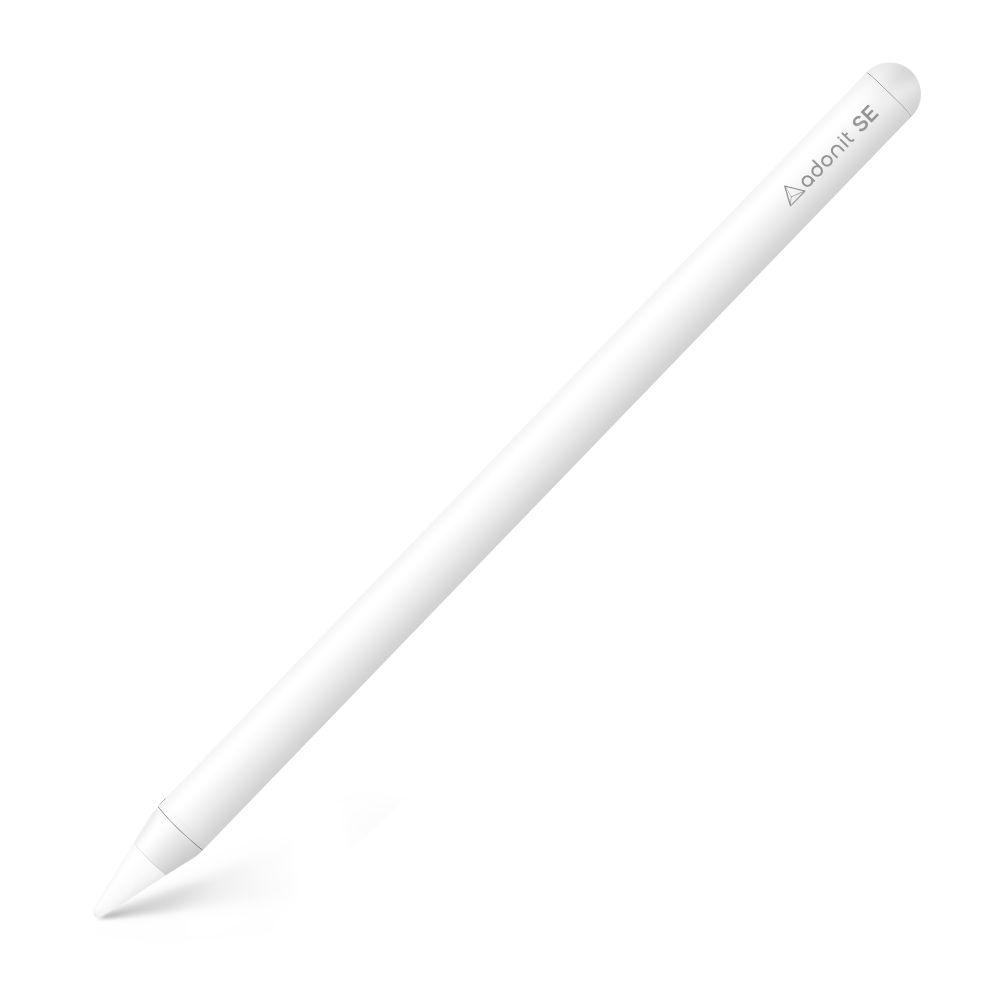 Adonit SE White Stylus Pen - Premium Precision Stylus for iPad, iPhone, Android Tablets - Perfect for Drawing, Note Taking & Digital Art