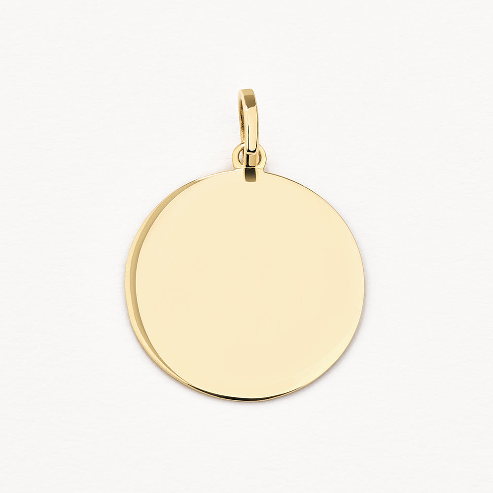 10k Gold Engravable Disc Necklace - Personalized Nameplate Pendant for Women - Perfect for Gifts, Anniversaries & Everyday Elegance