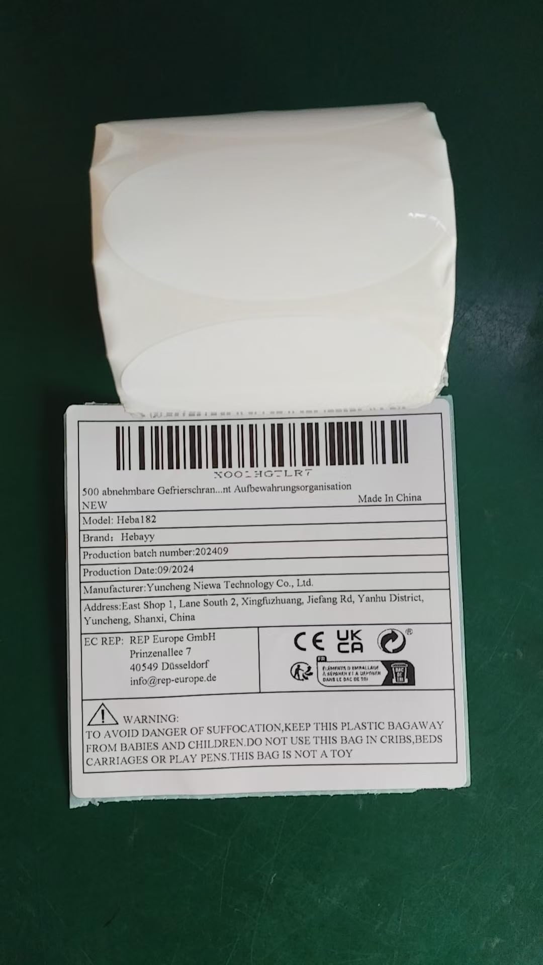 500 Removable Freezer & Pantry Labels - Waterproof, Tear-Resistant, No Residue Stickers for Food Containers, Jars & Kitchen Organization - Perfect for Restaurant Storage, Meal Prep & Home Organization