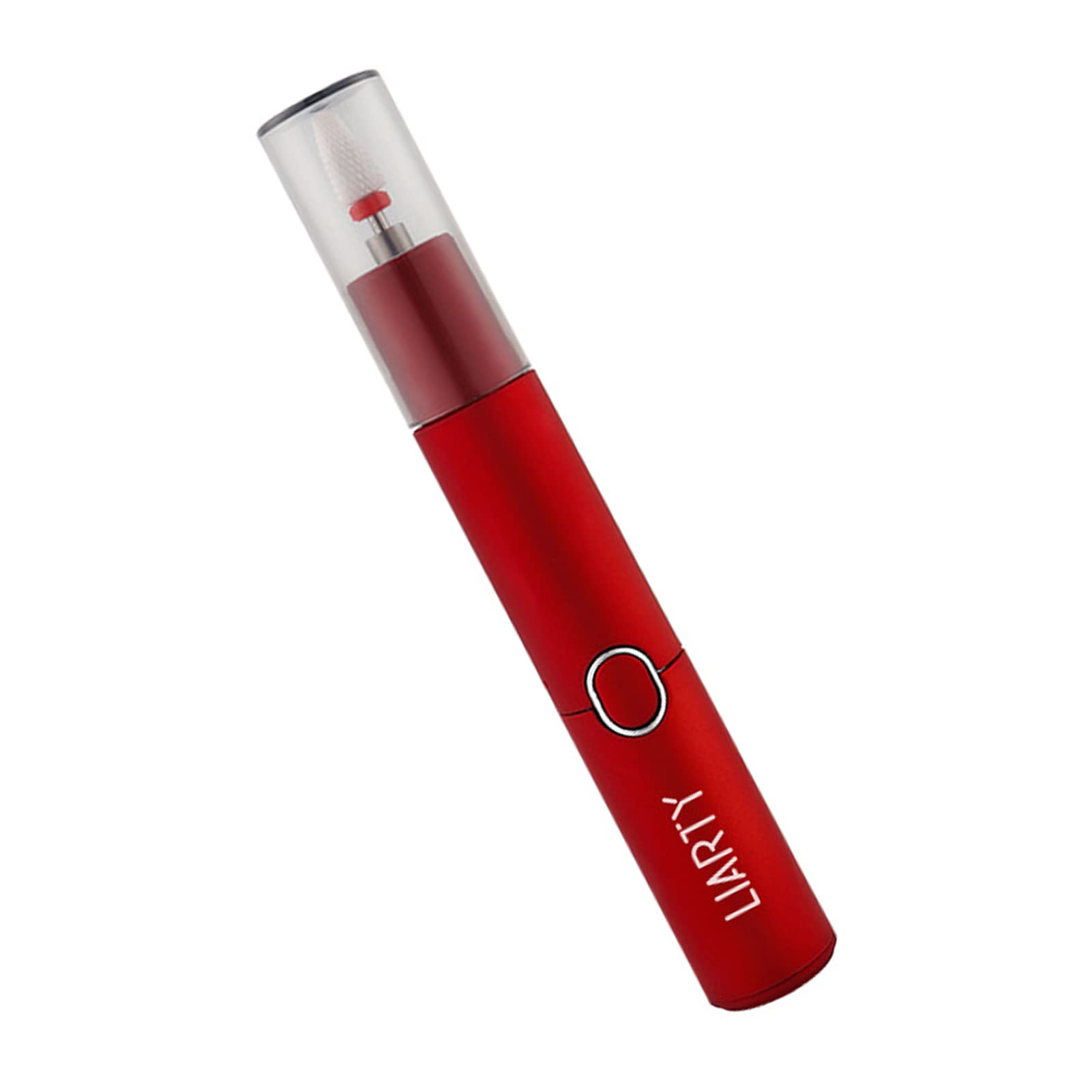 Portable Mini Electric Nail Drill Machine with LED Light - Professional Manicure Pedicure Kit for Nail Filing & Polishing | Perfect for Home Salon & Nail Care Enthusiasts (Red)