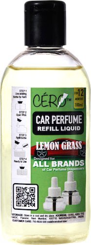 CERO ® Lemongrass Car Air Freshener Refill - 100ml Essential Oil for All Vaporizer Machines | Eliminate Odors & Freshen Vehicle Interior | Perfect for Cars, Trucks & RVs