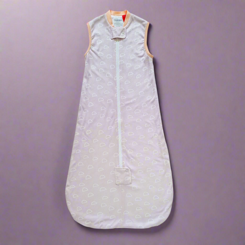 Nordic 1.0 TOG Baby Sleep Sack - Soft Cotton Sleeping Bag for Infants 0-24 Months | Peach & Lilac Colors | Perfect for Nursery, Daycare & Travel