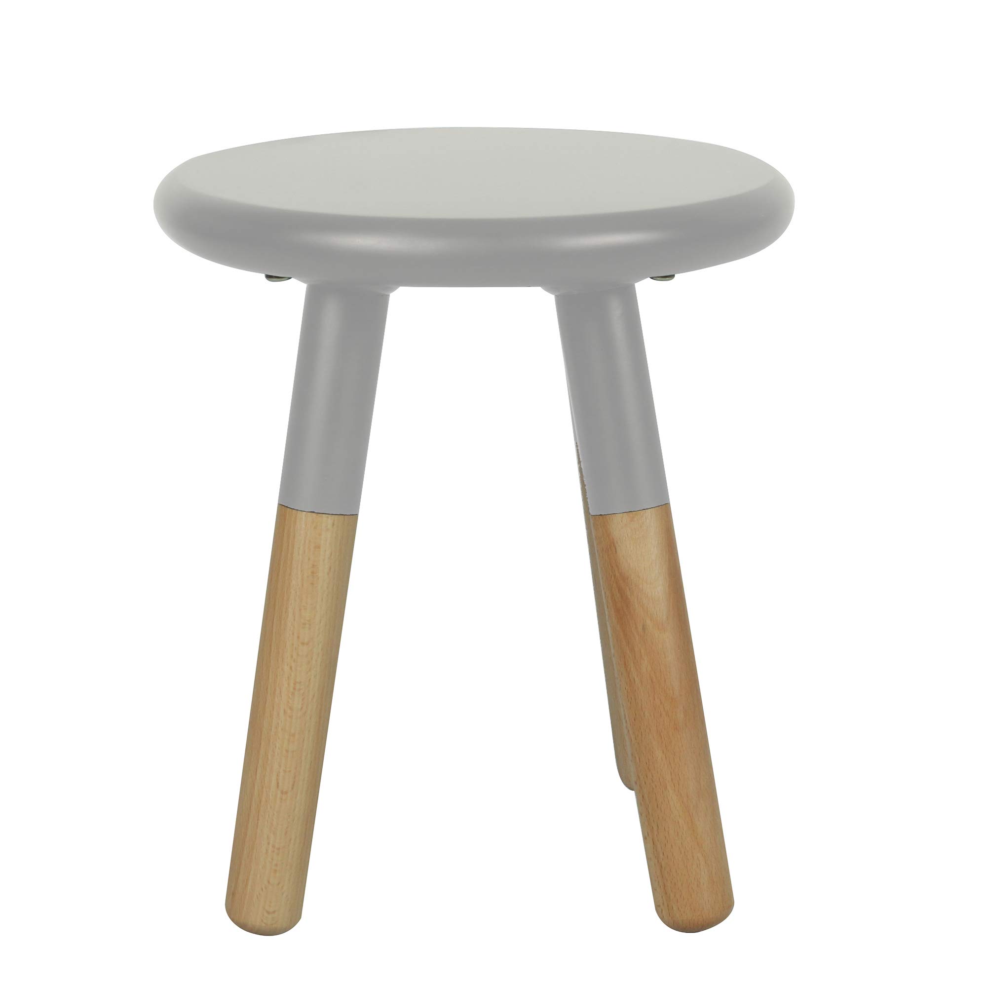 ACEssentials Kids Dipped Table and Stool Set - Gray Wooden Children's Furniture for Playroom, Classroom & Home Learning Activities