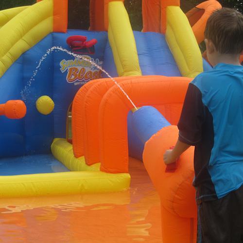 KidWise Summer Blast Waterpark - Inflatable Kids Water Slide for Backyard Fun, Outdoor Pool Party & Summer Activities | Perfect for Birthday Parties, Family Gatherings & Backyard Play