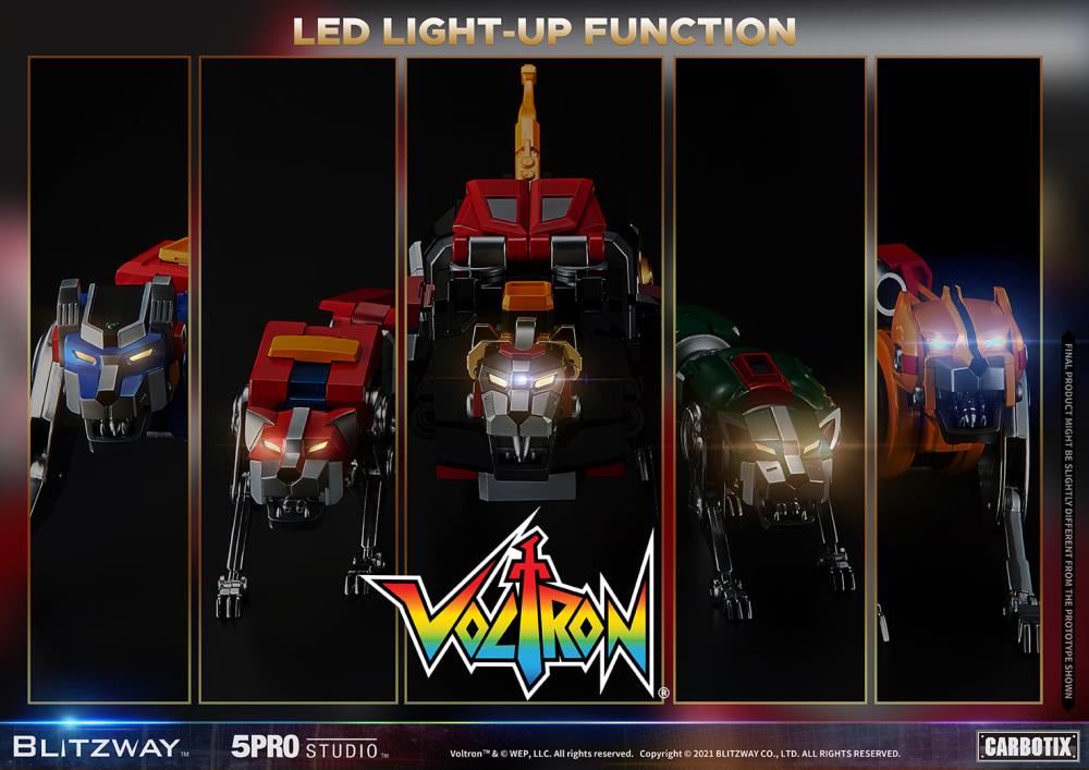 Blitzway Voltron: Defender of the Universe Carbotix Series Collectible Action Figure - Perfect for Display, Anime Fans & Sci-Fi Collectors