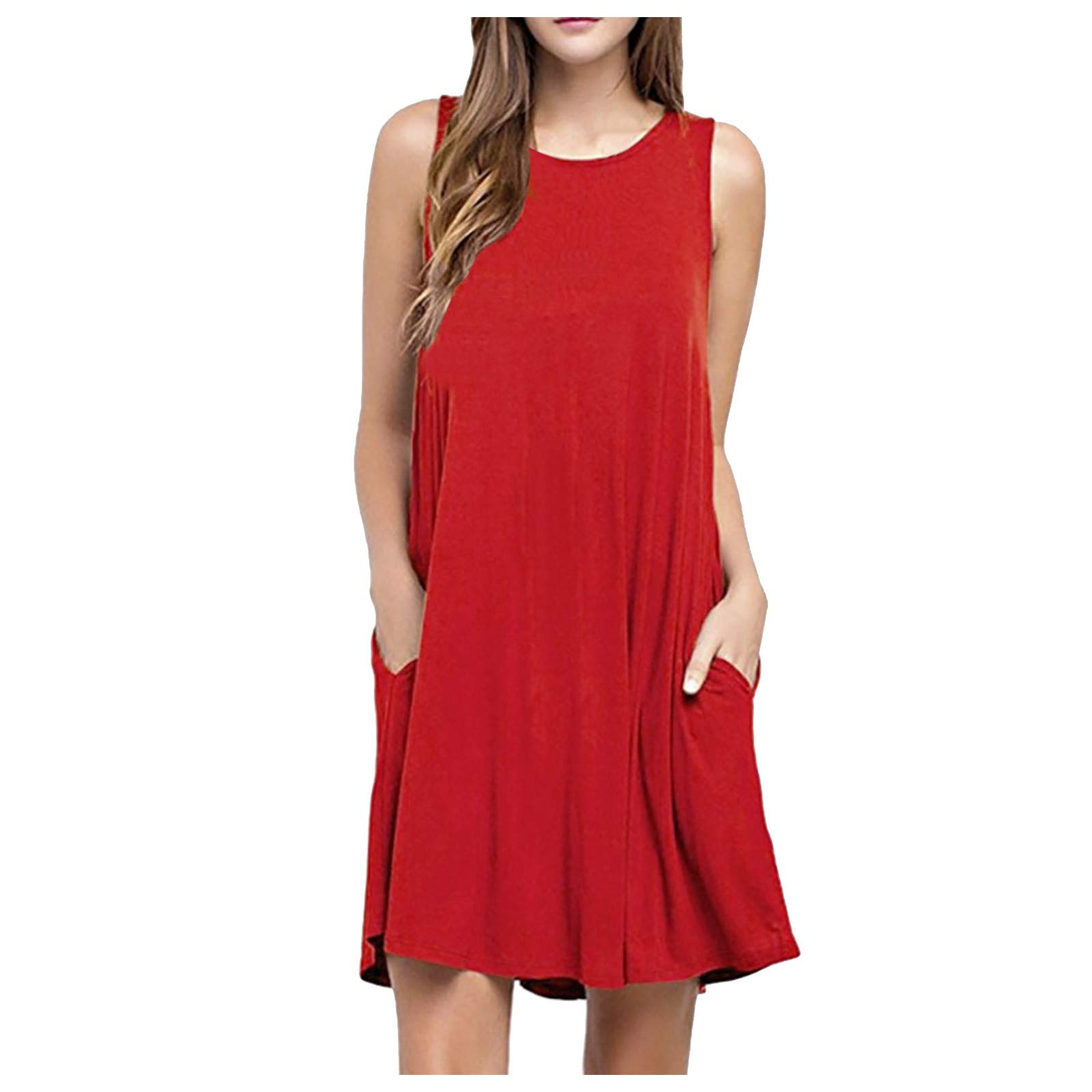 2024 Women's Spring & Summer Floral Print Suspender Sundress - Casual Sleeveless Tank Beach Dress for Vacation, Picnic & Outdoor Activities