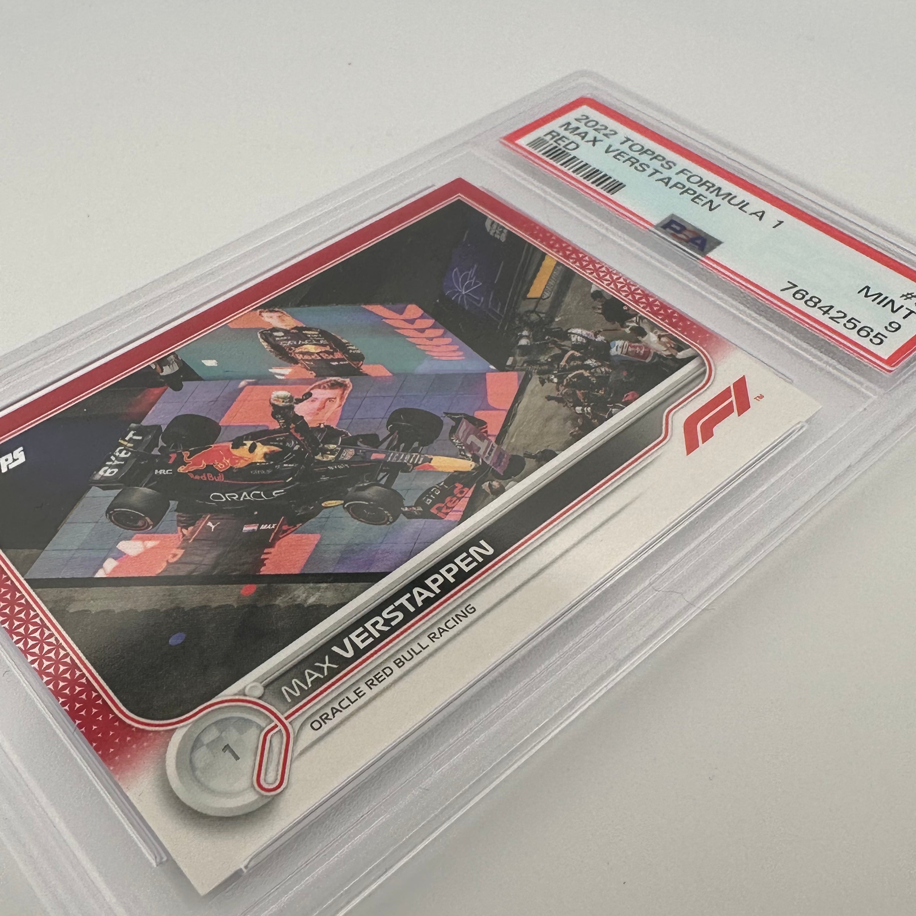 PSA 9 Graded 4/5 MAX VERSTAPPEN #3 Red Formula 1 Trading Card - Perfect for F1 Collectors, Sports Memorabilia & Racing Fans