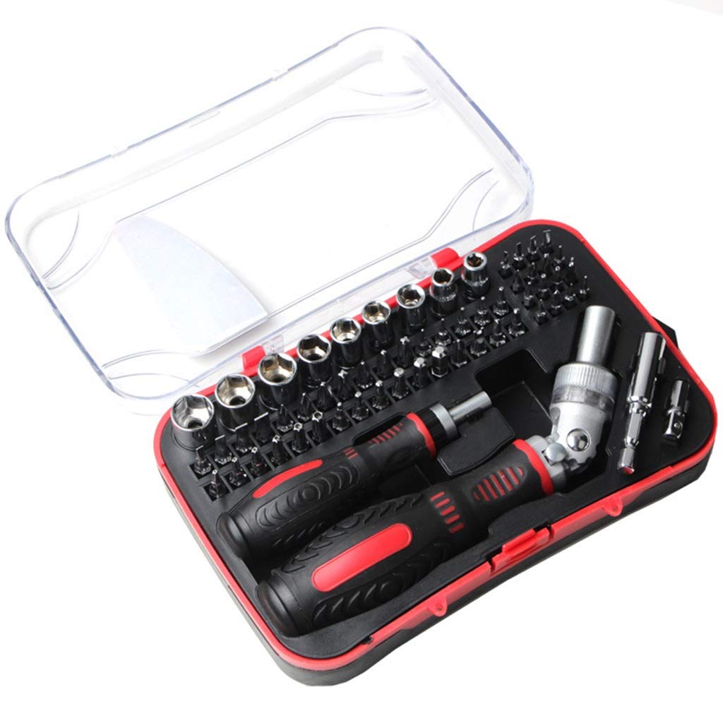 Premium Manual Screwdriver Set with Cross, Hexagon & Triangle Bits - Home Repair & DIY Tool Kit for Furniture, Electronics & Appliances (2A Color)