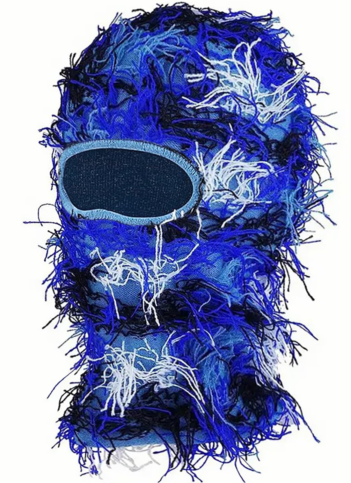Distressed Knitted Balaclava Ski Mask - Windproof Full Face Cover for Men & Women - Winter Beanie Neck Warmer for Skiing, Snowboarding & Outdoor Activities