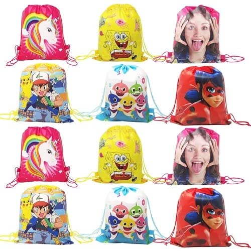 Royal Birthday Party Favors for Kids - 6 Pack Premium Haversack Bags - Perfect for Birthday Return Gifts, School Events & Party Giveaways