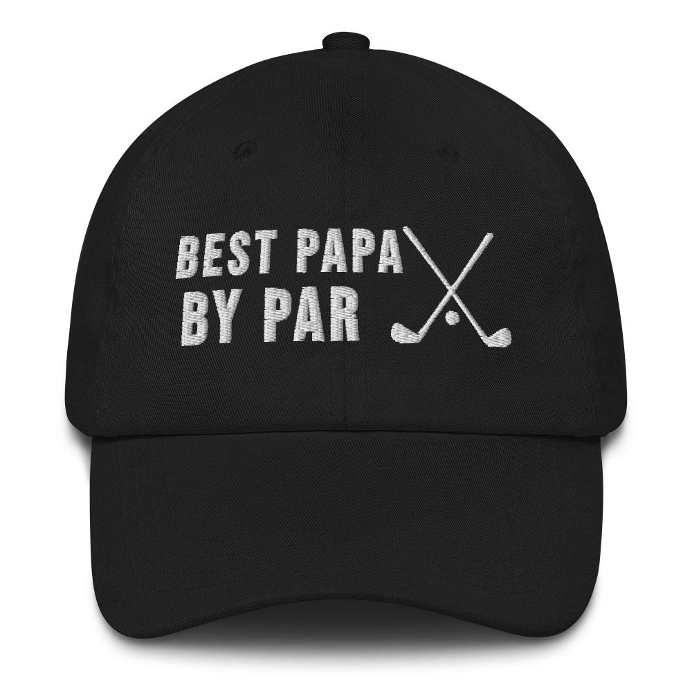 Funny Best Dad by Par - Golf Grandpa Baseball Cap for Men - Perfect for Father's Day, Golf Outings & Casual Wear