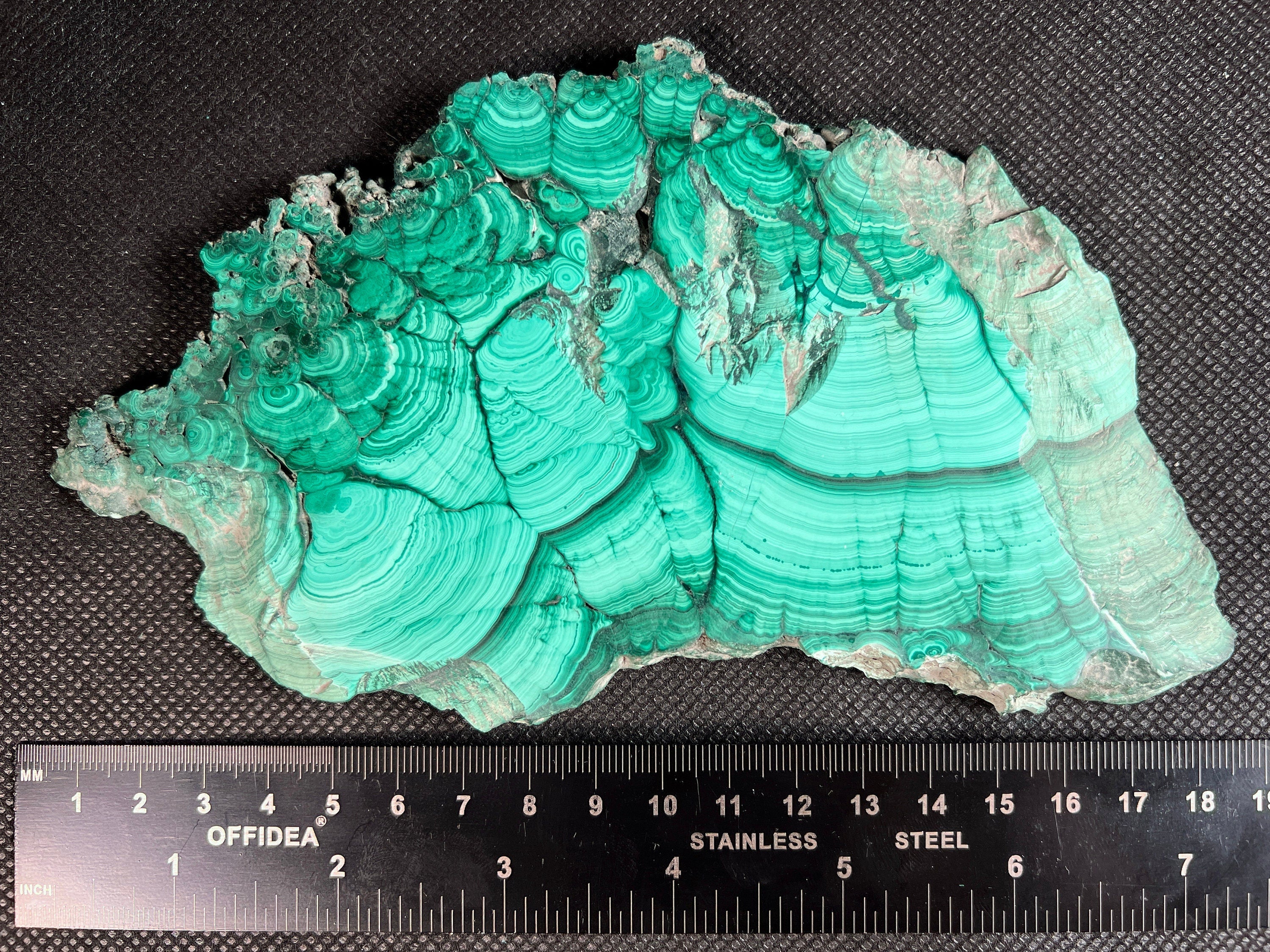 Premium MALACHITE Crystal Slab - Natural Green Malachite Stone for Jewelry Making, Unique Spiritual Gift & Home Decor (50429) | Healing Crystal Display, Meditation Space Decor, Energy Stone Collection