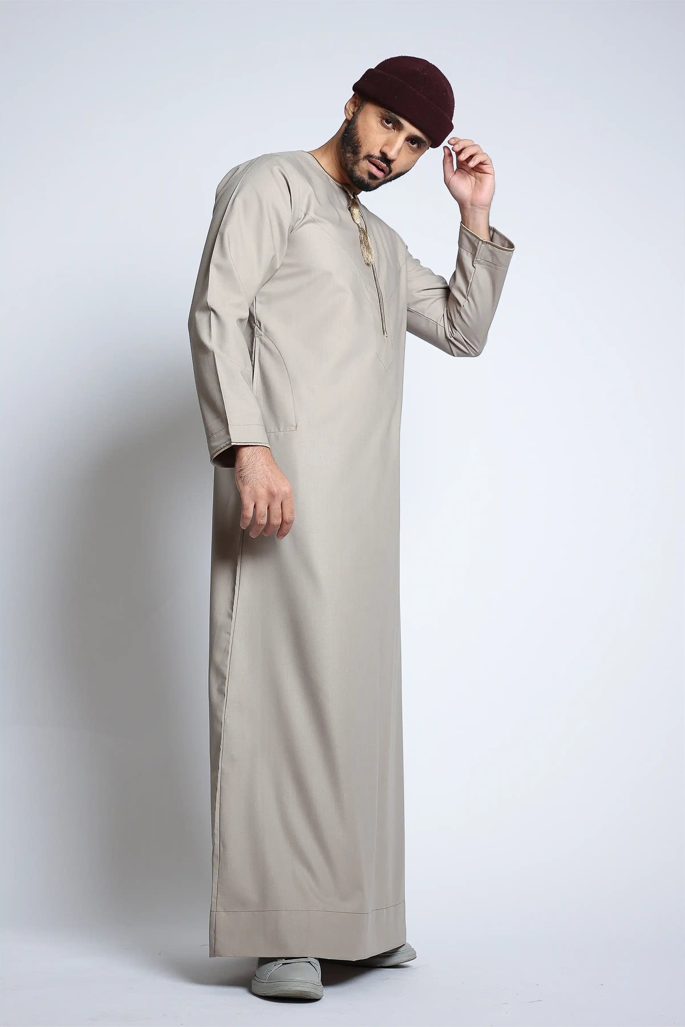J143 C2 BEIGE HABEEL Women's Casual Dress - Comfortable Summer Flowy Maxi Dress for Beach, Vacation & Everyday Wear