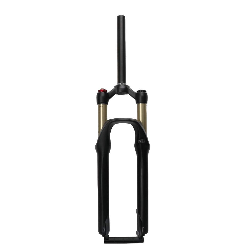**MTB Air Suspension Fork - 26/27.5 Inch Disc Brake Compatible, 1-1/8