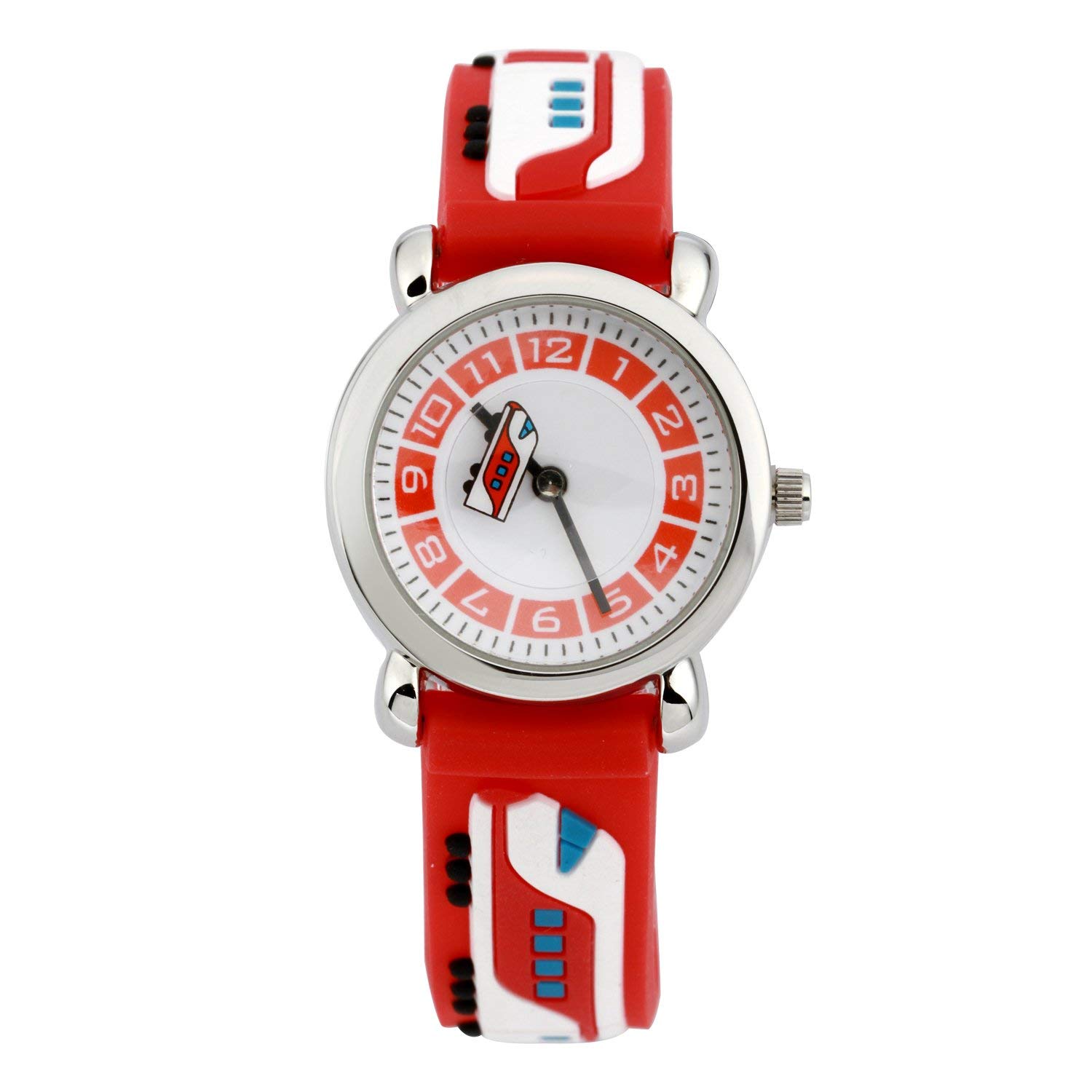 Waterproof Kids Watch for Boys & Girls Ages 3-10 - Digital Analog Wristwatch with 3D Cute Cartoon Silicone Band - Perfect for School, Swimming & Outdoor Play