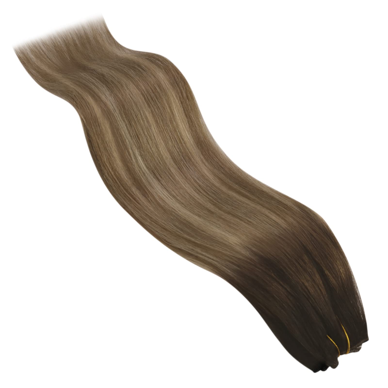 Premium 100% Human Hair Wire Hair Extensions for Women - Clip-In, Heat Resistant, Natural Look for Daily Styling & Special Occasions