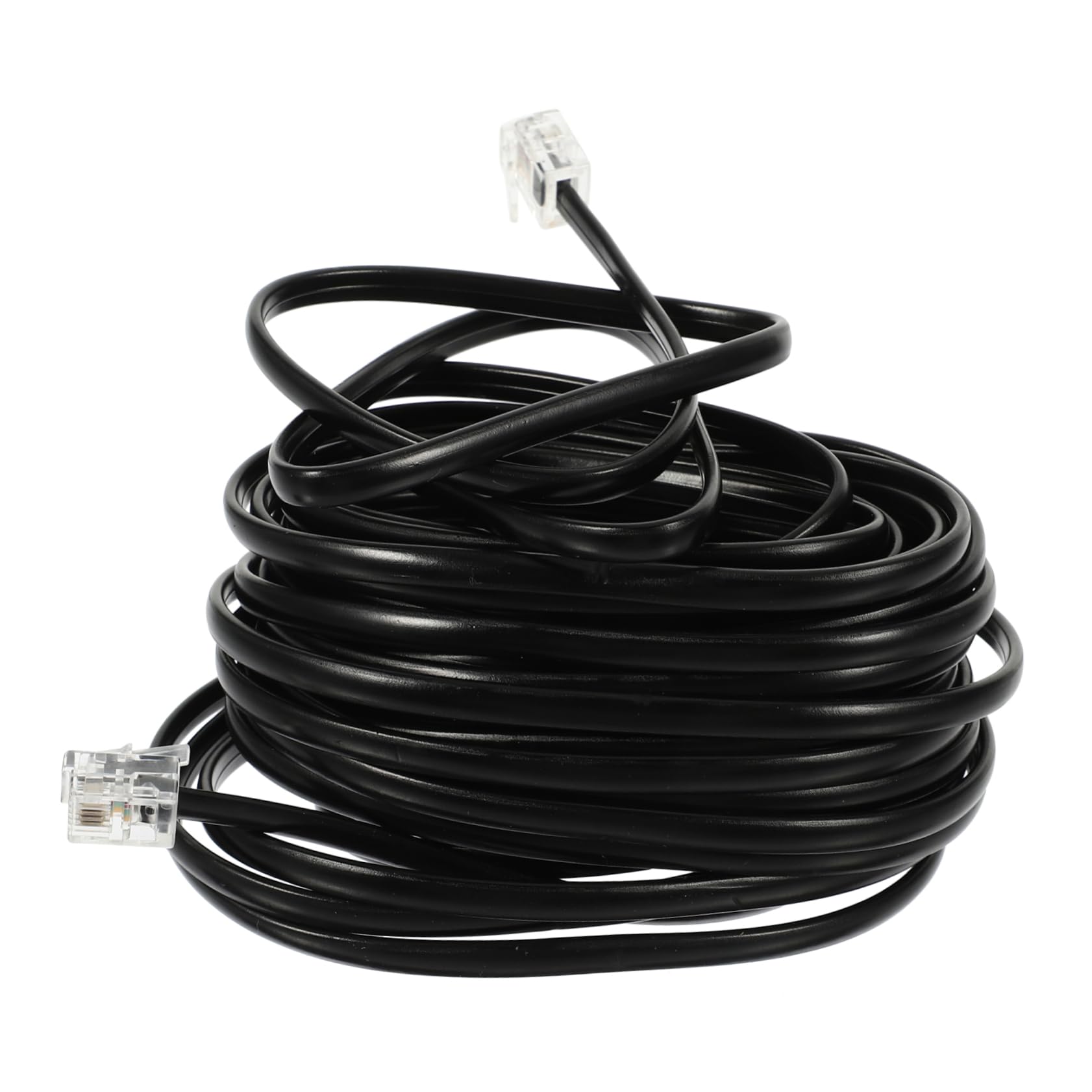 Homoyoyo Telephone Jumper Cords - 6ft PVC Landline Phone Wire Cable for Home & Office Use - Perfect for Connecting Phones, Fax Machines, and Modems