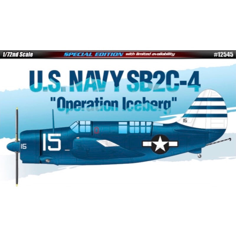 1/72 Scale U.S. Navy SB2C-4 Helldiver Model Kit - Operation Iceberg Limited Edition | WWII Aircraft Collection | Display & Hobby Building