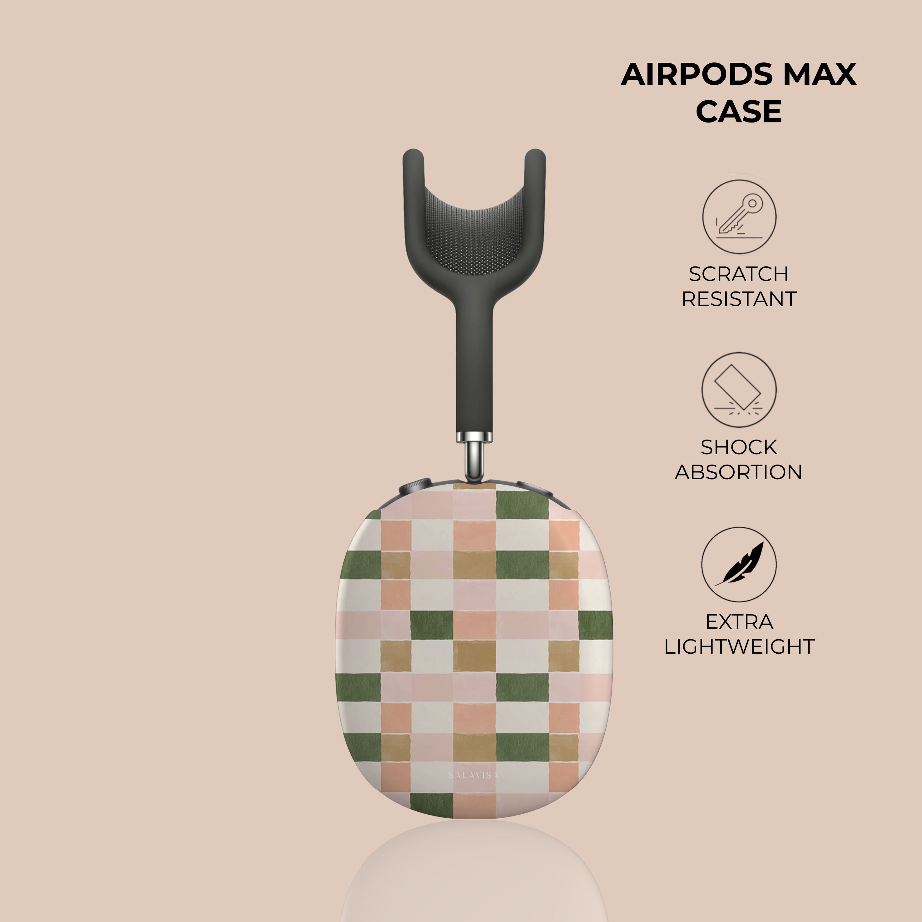 Premium AirPods Max Protective Case - Durable Hard Shell Cover with Soft Interior for Apple AirPods Max Headphones - Perfect for Travel, Gym & Daily Use