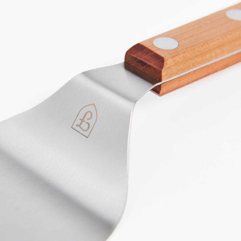 Stainless Steel Griddle Turner - Heavy Duty Spatula for Grilling, Flipping Burgers & Pancakes - Perfect for BBQ, Camping & Home Cooking