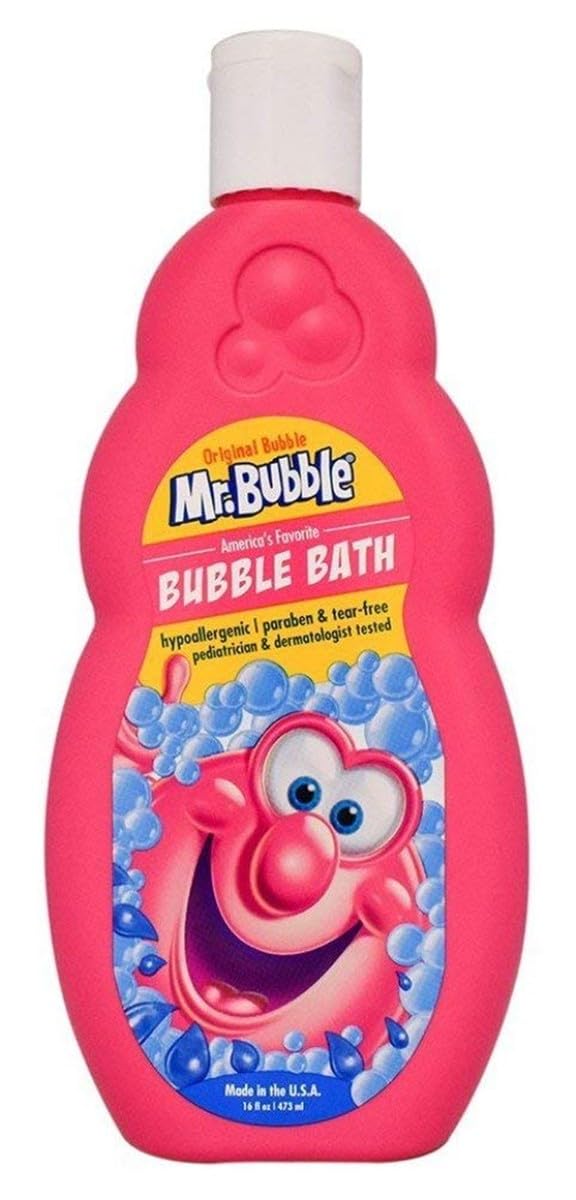 Mr Bubble Original Bubble Bath - 16 oz (Pack of 6) | Gentle Foaming Bath for Kids | Fun Bath Time for Children & Relaxing Soak for Adults