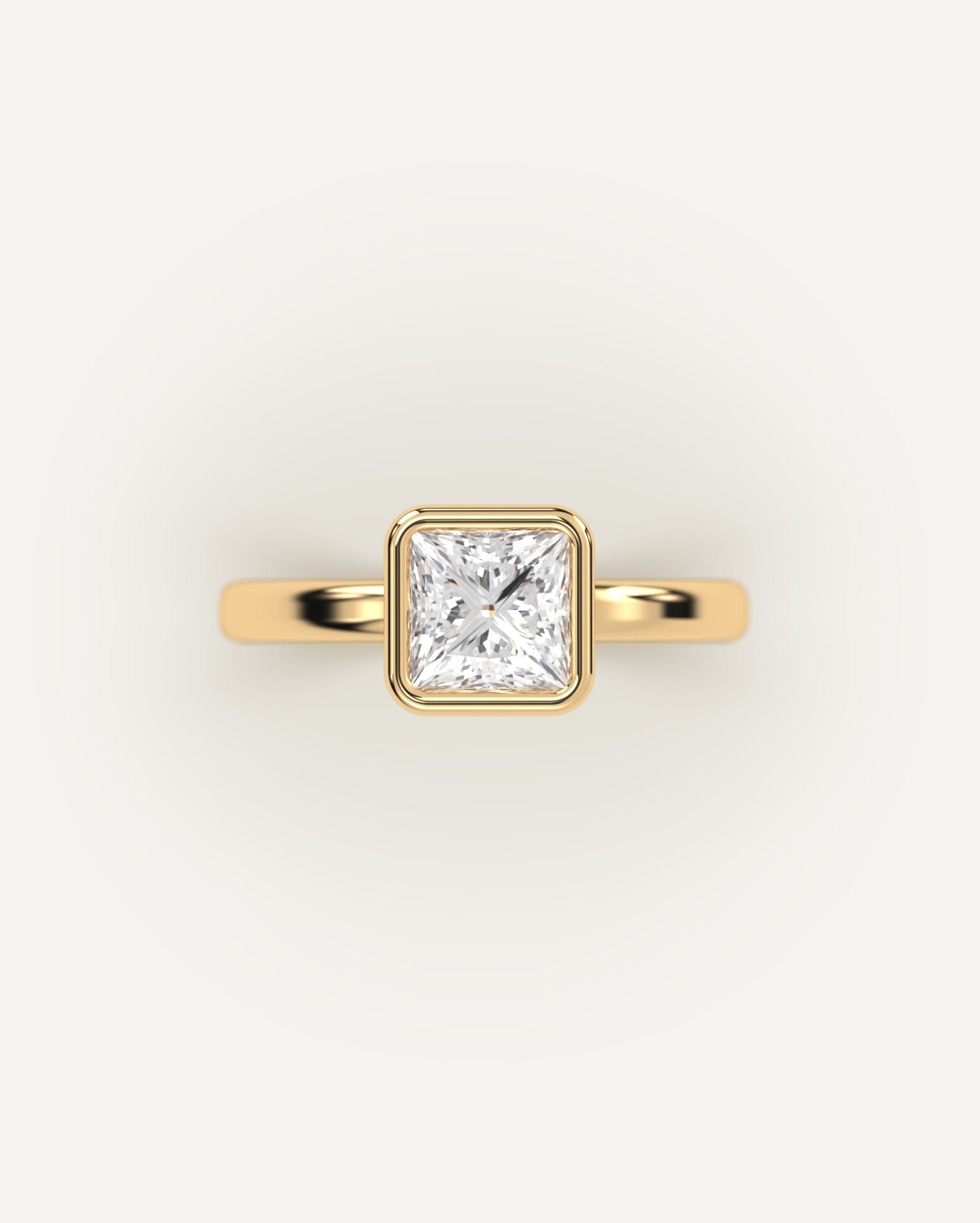 1 Carat Princess Cut Diamond Engagement Ring - Sparkling Solitaire for Proposals, Weddings & Anniversaries | Perfect Gift for Her