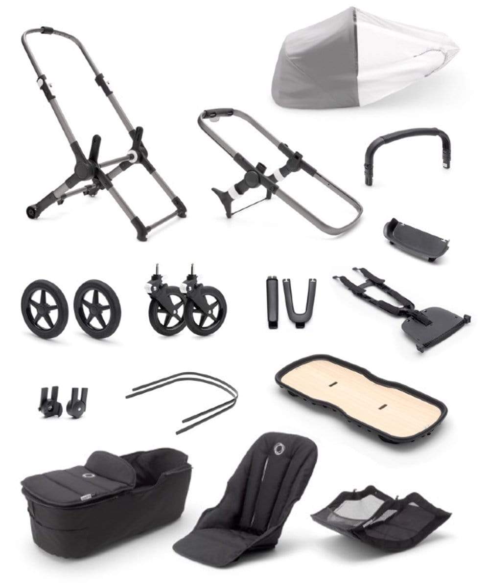 Bugaboo Fox3 Stroller Base & Style Set - Lightweight, Compact Travel System for Newborns & Toddlers - Perfect for City Walks, Shopping & Outdoor Adventures