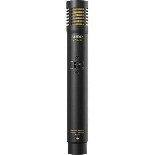 Audix ADX51 Professional Electret Condenser Microphone with -10dB Pad & Low-Frequency Roll-Off - Perfect for Studio Recording, Podcasting & Live Performances