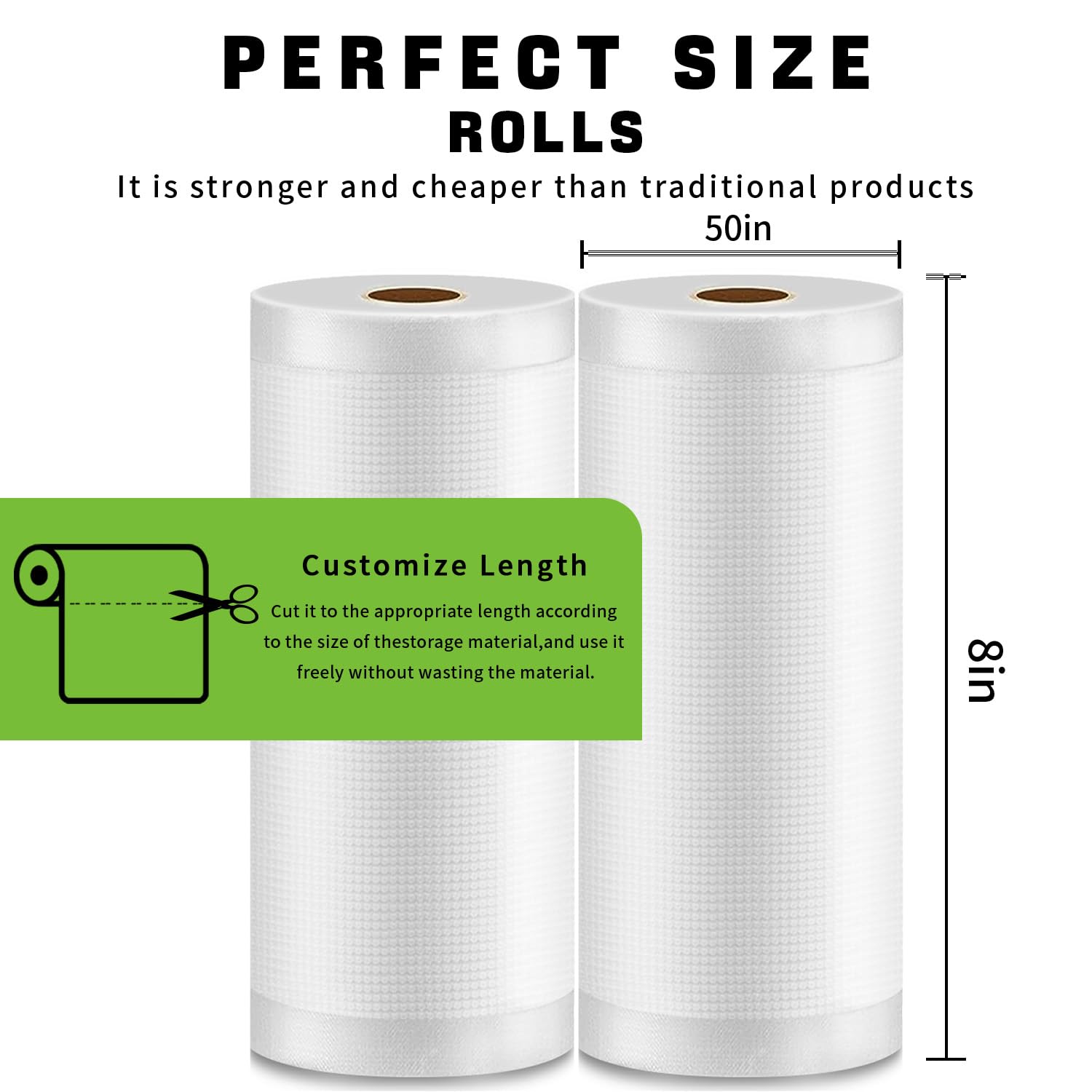 Premium Vacuum Sealer Bags Rolls 8