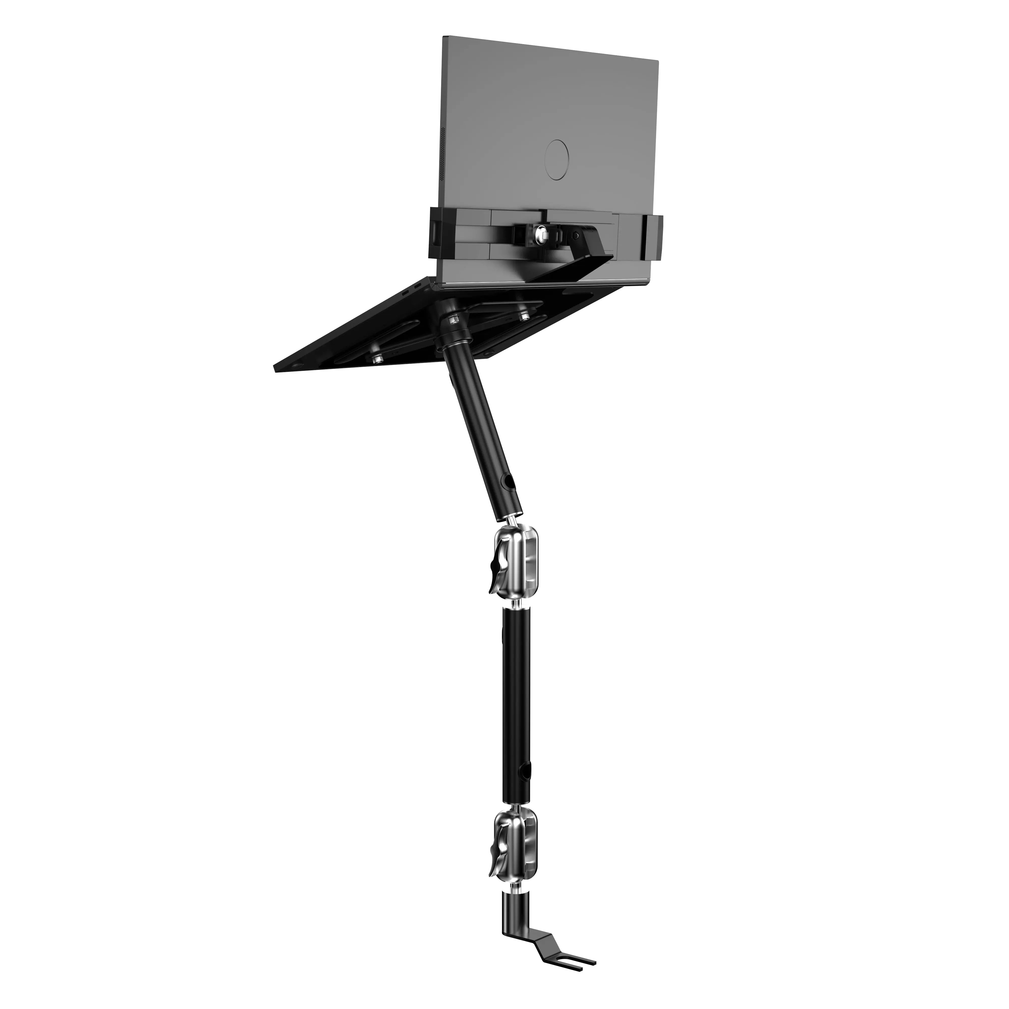 Secure Laptop Mount for Vehicles with VESA Base | Car, Truck & RV Computer Holder | Anti-Theft & Ergonomic Workspace Solution