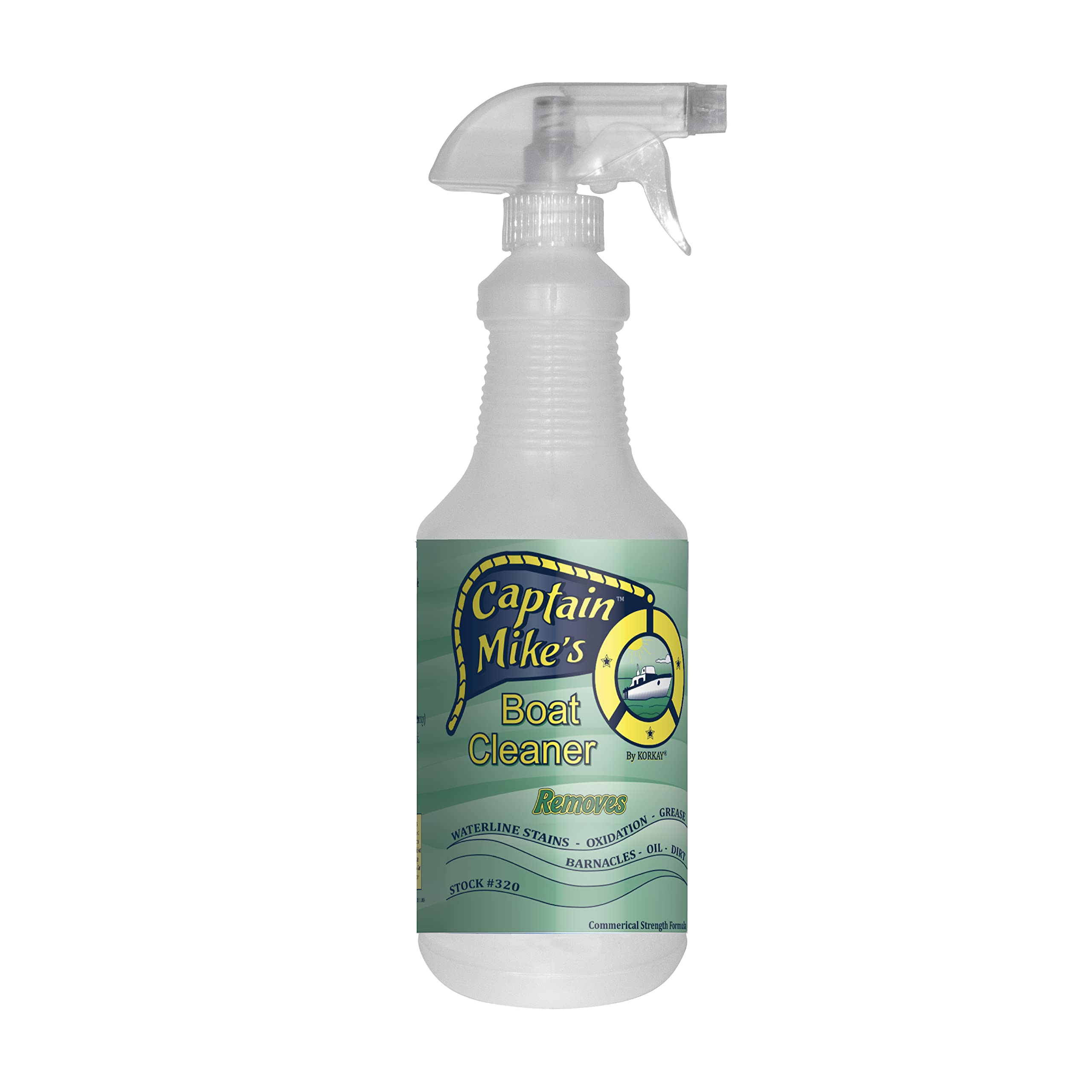 Captain Mike's Premium Boat Cleaner - Safe & Effective Marine Cleaner for Boats, Yachts & Watercraft - Removes Stains, Salt & Grime - Ideal for Deck, Hull & Fiberglass Cleaning
