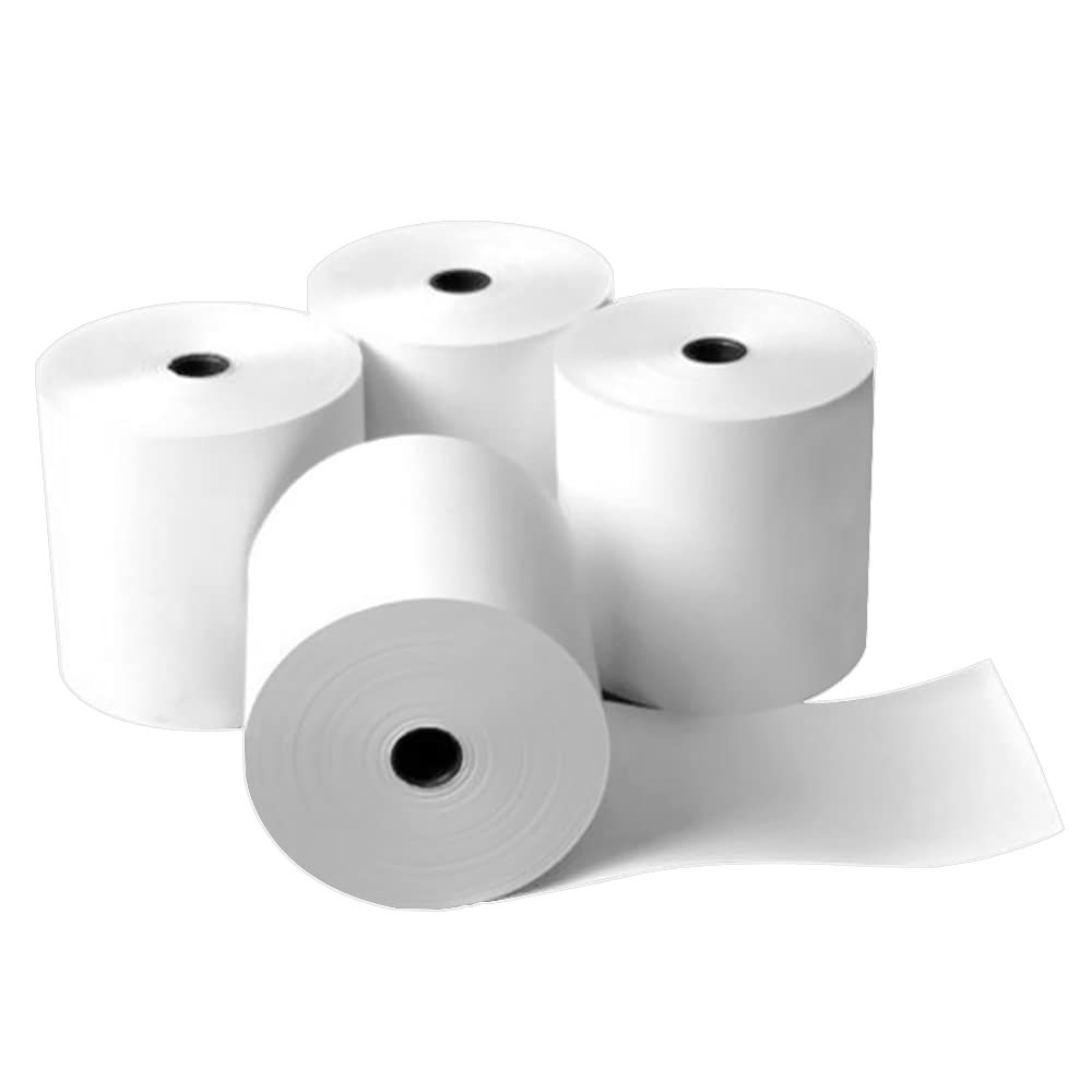 BESTEASY Thermal Receipt Paper Rolls - 3 1/8 x 230ft POS Cash Register Paper (4 Rolls Pack) for Retail Stores, Restaurants & Small Businesses
