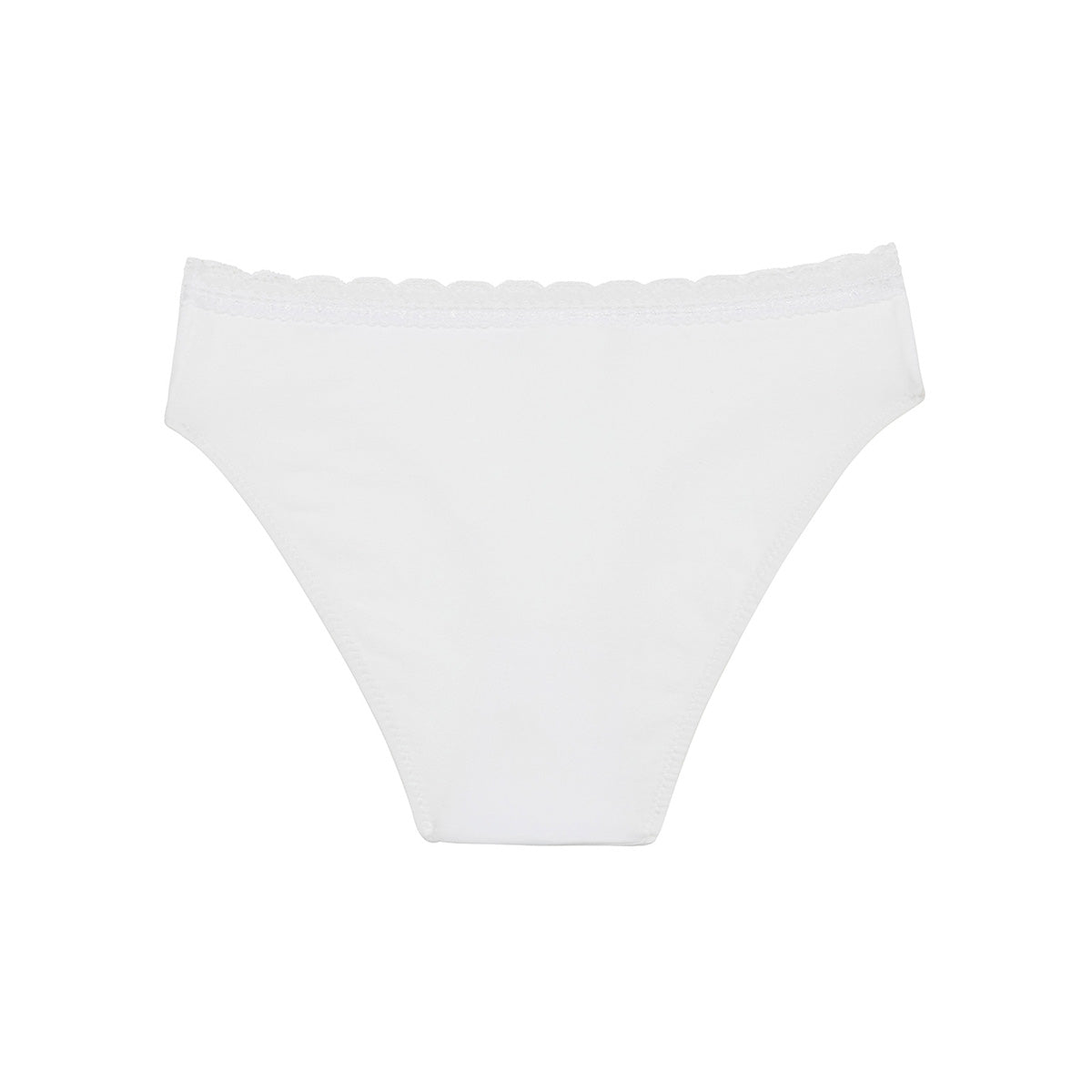 Trendy White Stretch Cotton Lace Waist Culotte for Girls - Perfect for Everyday Wear, School, and Special Occasions