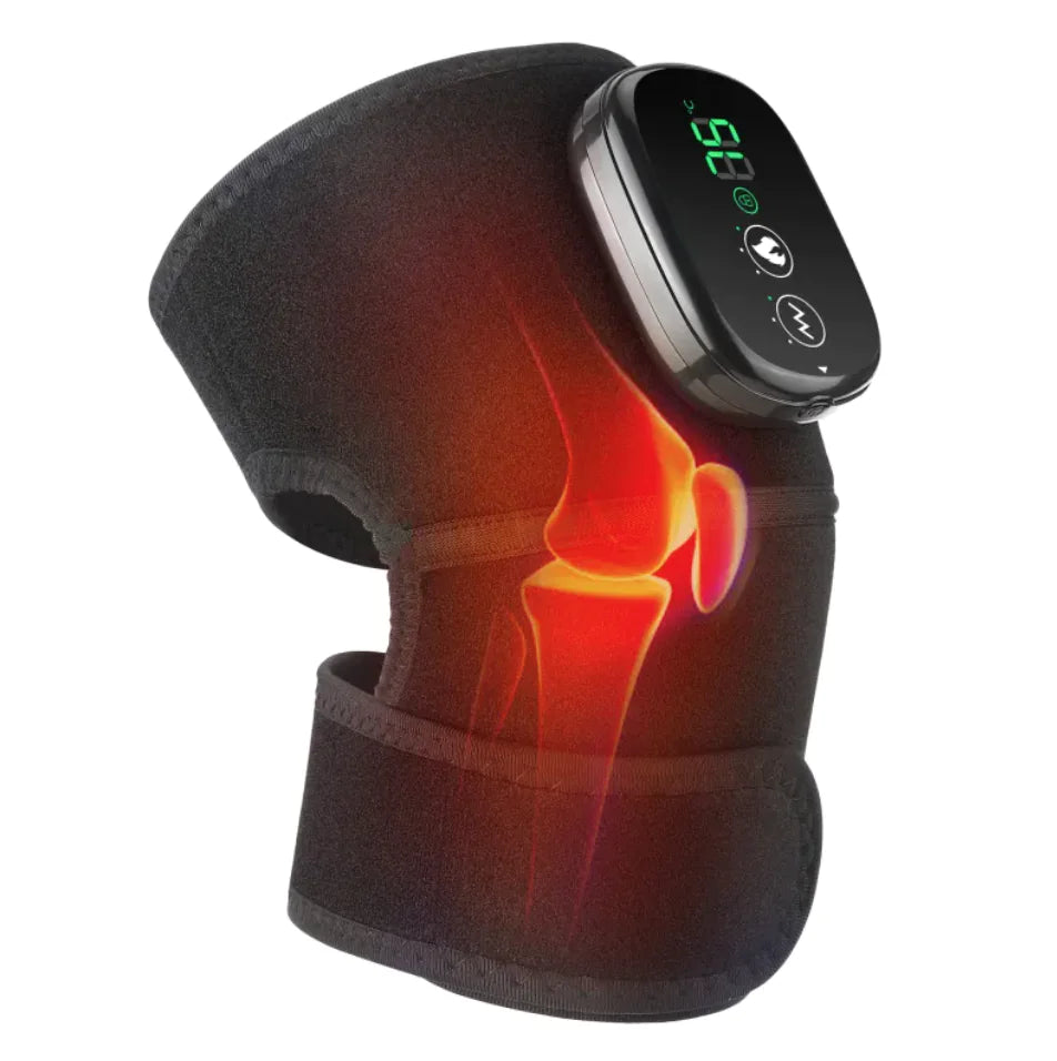 Electric Heating Knee Pads for Pain Relief - Rechargeable Moxibustion Therapy Knee Warmers for Arthritis, Joint Pain & Muscle Recovery - Perfect for Home Use, Sports Recovery & Winter Warmth