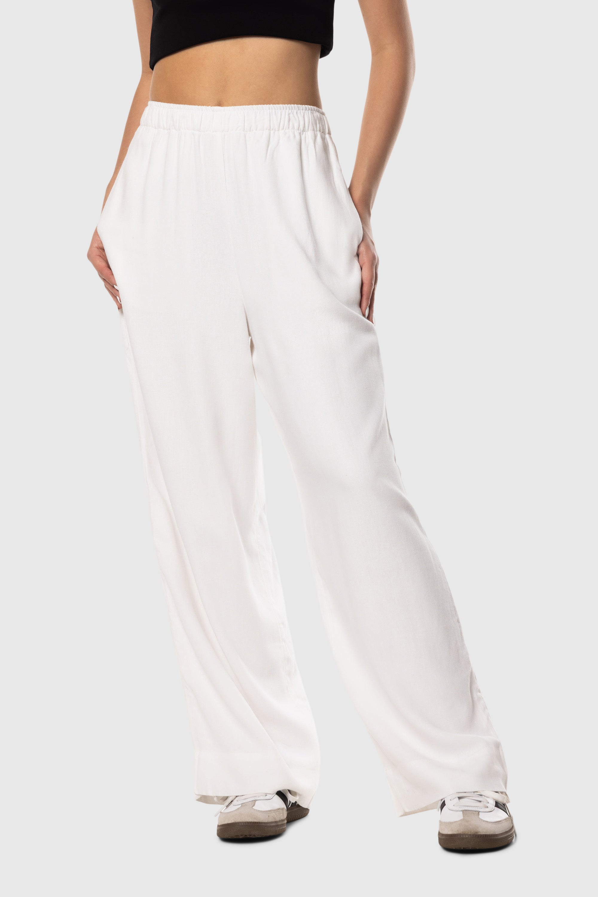 Premium Linen Pants for Women - Breathable & Comfortable Summer Wide Leg Trousers - Perfect for Travel, Beach, and Casual Wear