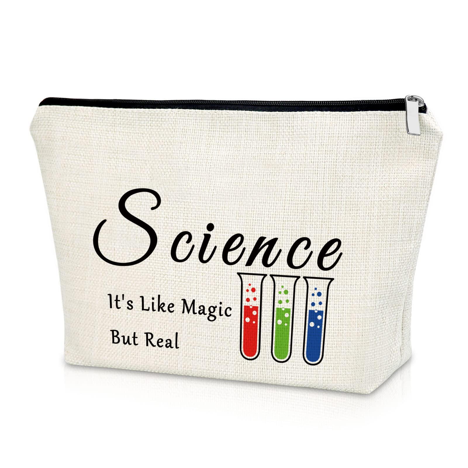 Premium Science-Themed Makeup Bag for Women - Perfect Gift for Teachers, Friends & Scientist Lovers - Cosmetic Organizer & Travel Pouch - Ideal for Graduation, Birthday & Christmas Presents - Great for Work, Travel & Daily Use