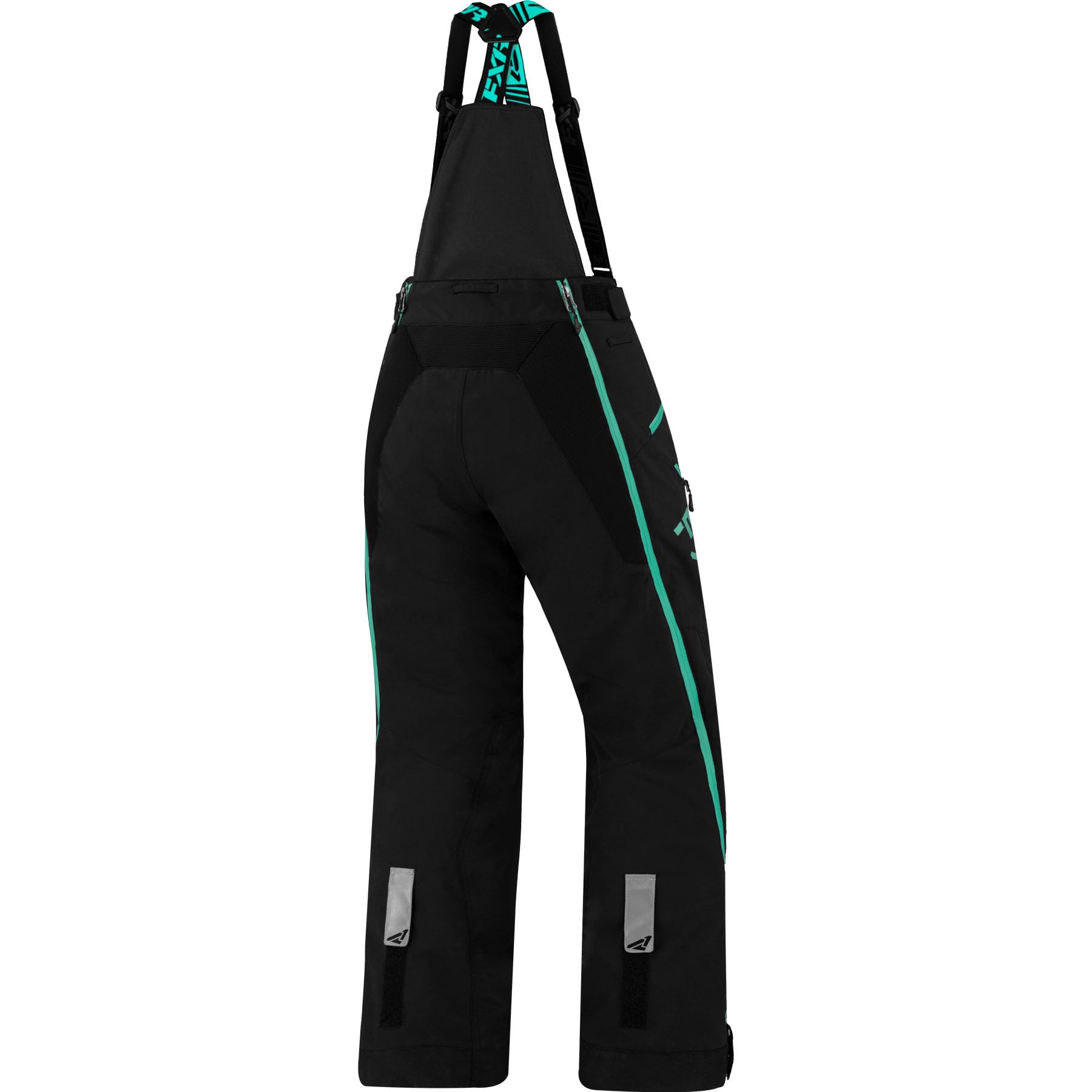 FXR Women's Edge Pant 2025 - Black/Mint Snowmobile Pants Size 16 - Waterproof & Insulated Winter Gear for Snowmobiling, Skiing & Outdoor Adventures