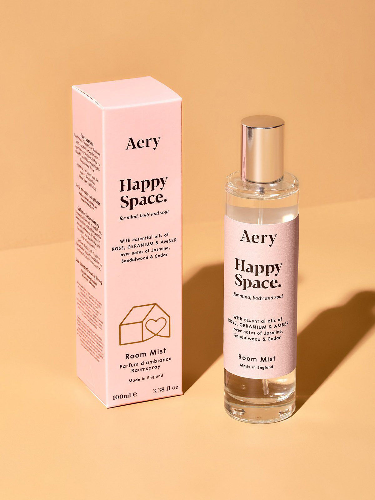 Aery Happy Space Aromatherapy Room Spray - Relaxing & Uplifting Scent for Home, Office & Bedroom