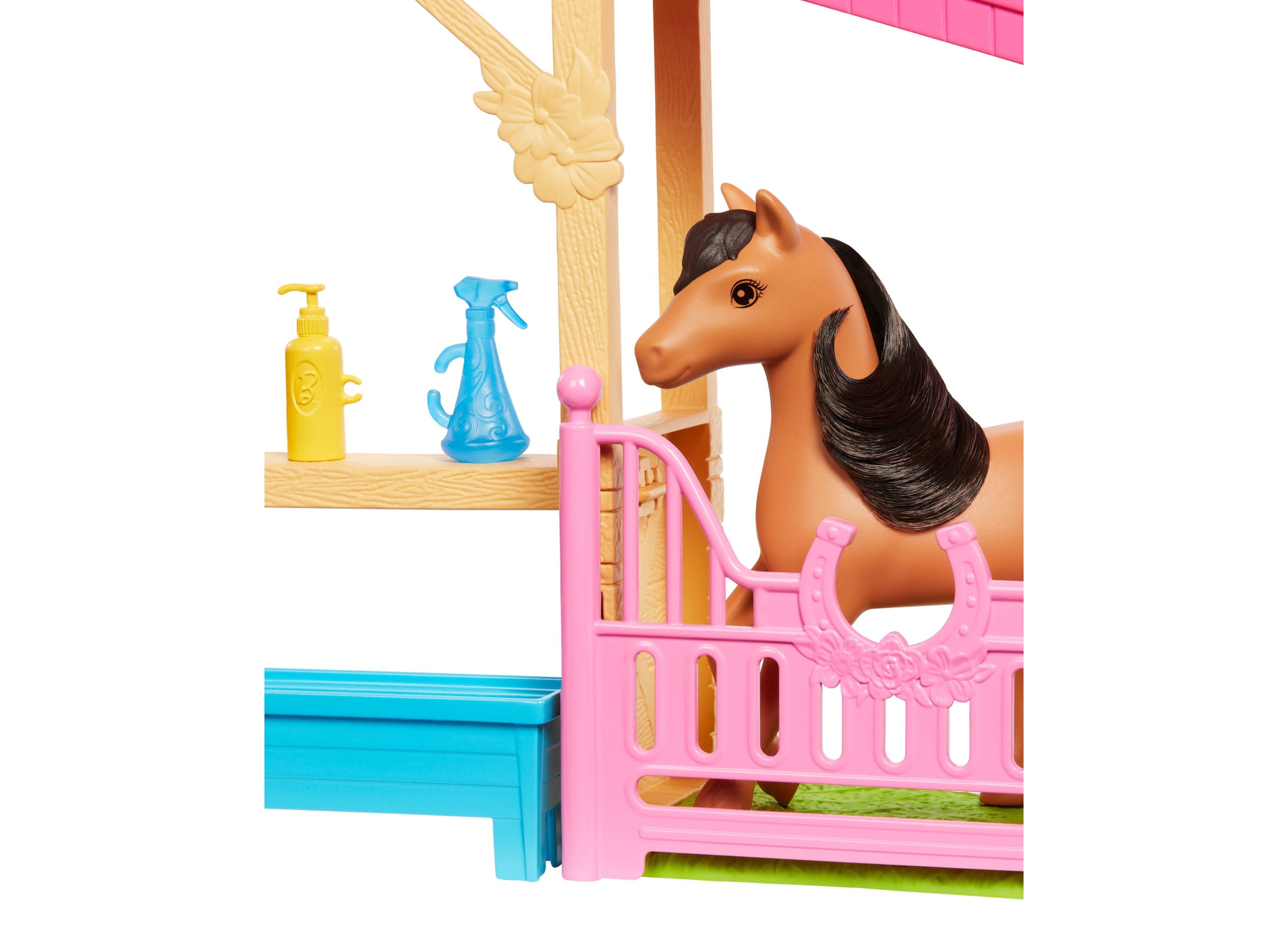 Barbie Mysteries: Renee and The Great Horse Chase Stable Playset – Interactive Dollhouse Toy for Kids, Perfect for Imaginative Play & Adventure Storytelling