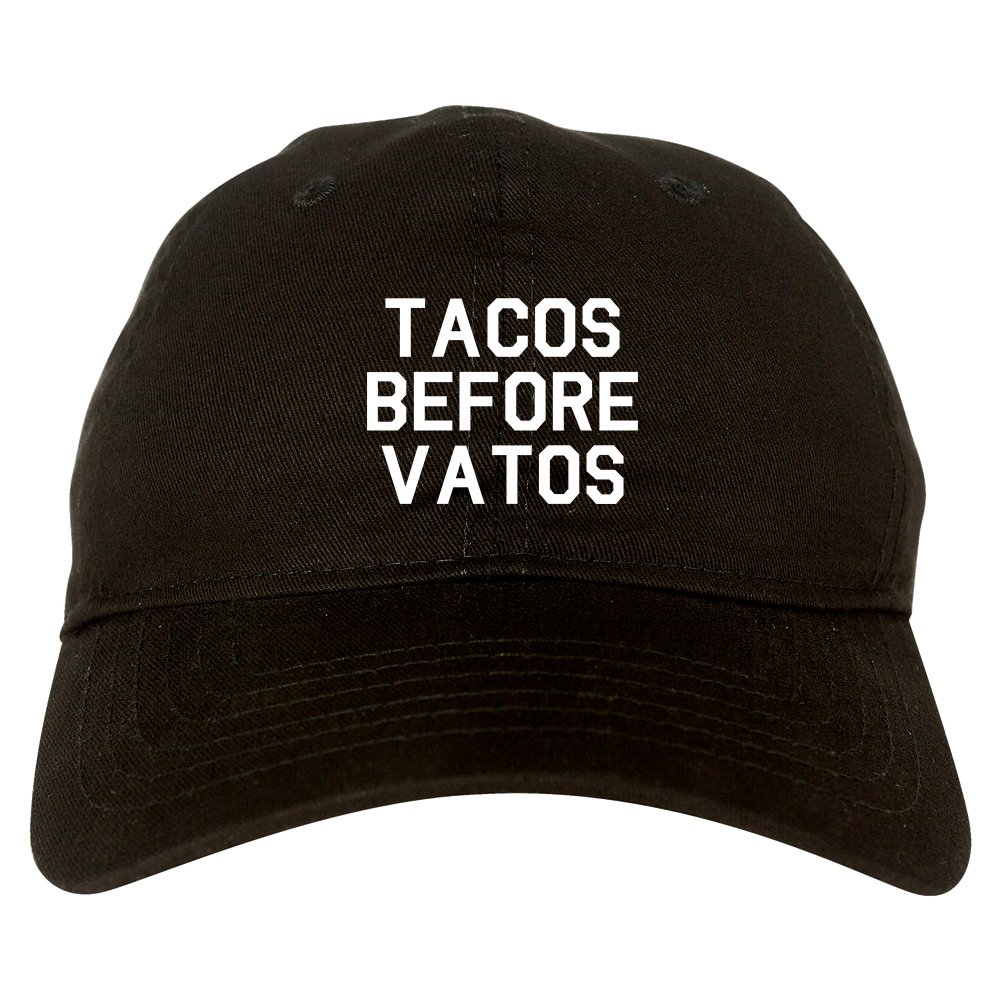 Funny Tacos Before Vatos Dad Hat - Adjustable Baseball Cap for Men - Perfect for Father's Day, BBQ Parties & Casual Outings