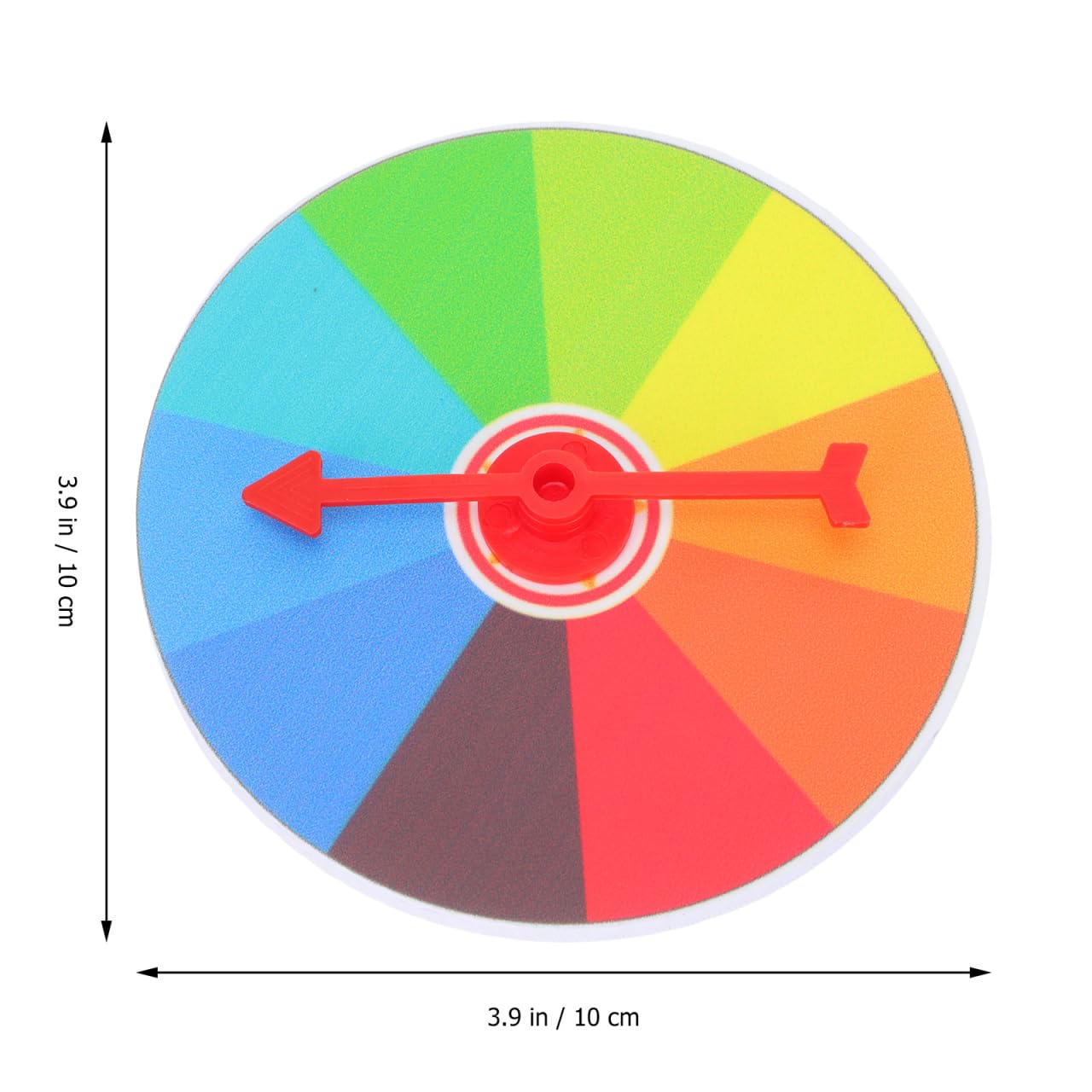 Vaguelly Wall Mount Color Prize Wheel - 10 Slot Spinning Game for Fortune Fun, Perfect for Parties, Carnivals, and Classroom Activities