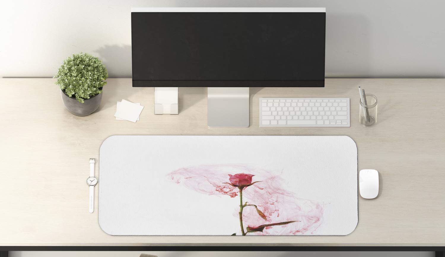 Ambesonne Floral Computer Mouse Pad - Large 31