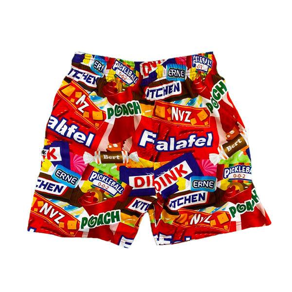 Men's Pickleball Shorts - Sweet Flow 7 Candy Snack Design | Breathable & Comfortable Athletic Shorts for Pickleball, Tennis & Casual Wear