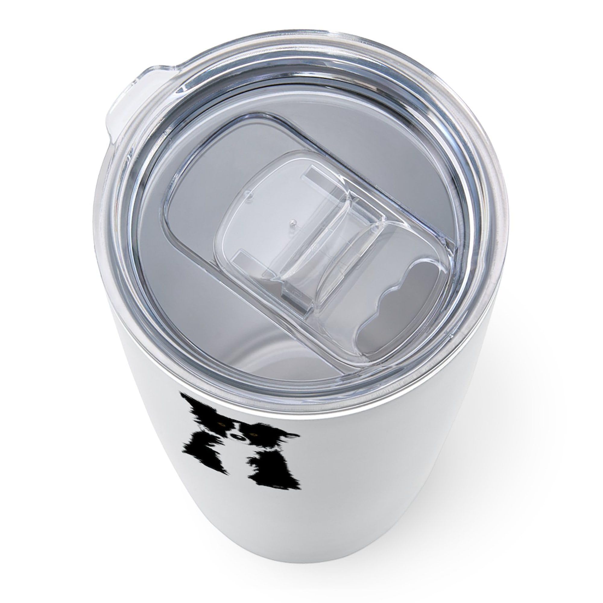 Border Collie Stainless Steel Travel Mug 20 oz - Insulated Coffee Tumbler for Hot & Cold Drinks - Perfect for Office, Commuting, and Outdoor Adventures