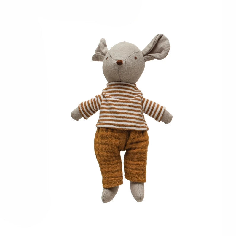 Soft Cotton Linen Mini Animal Dolls - Adorable Handmade Stuffed Plush Toys for Kids & Nursery Decor | Perfect for Baby Showers, Birthday Gifts & Playtime Companions