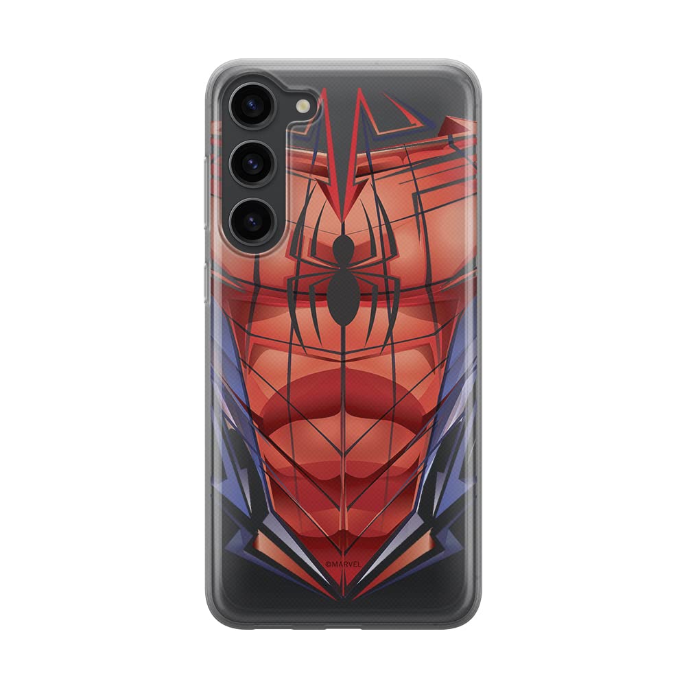Original & Officially Licensed Marvel Spider-Man 005 Phone Case for Samsung Galaxy S23 - Slim Fit, Semi-Transparent Design - Perfect for Daily Use, Travel & Superhero Fans