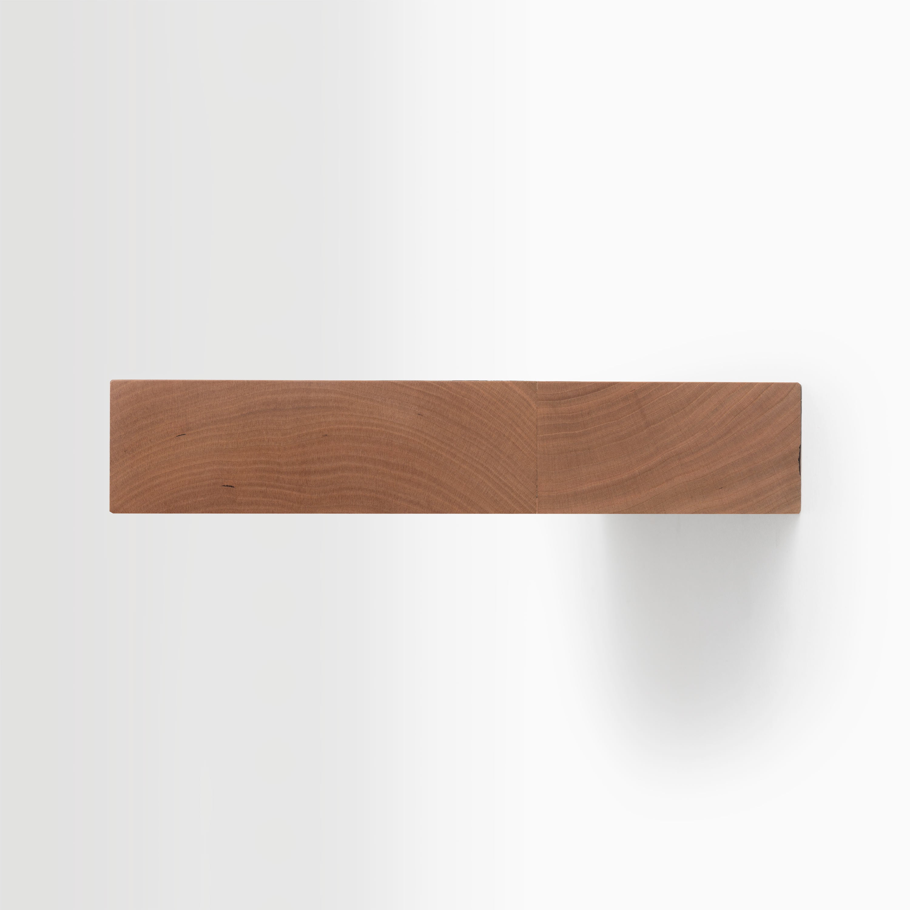 Aksel Inlay Cherry Floating Shelf - Handmade Wood Wall Shelf for Living Room, Kitchen, Bathroom Decor | Rustic Home Storage & Display Organizer